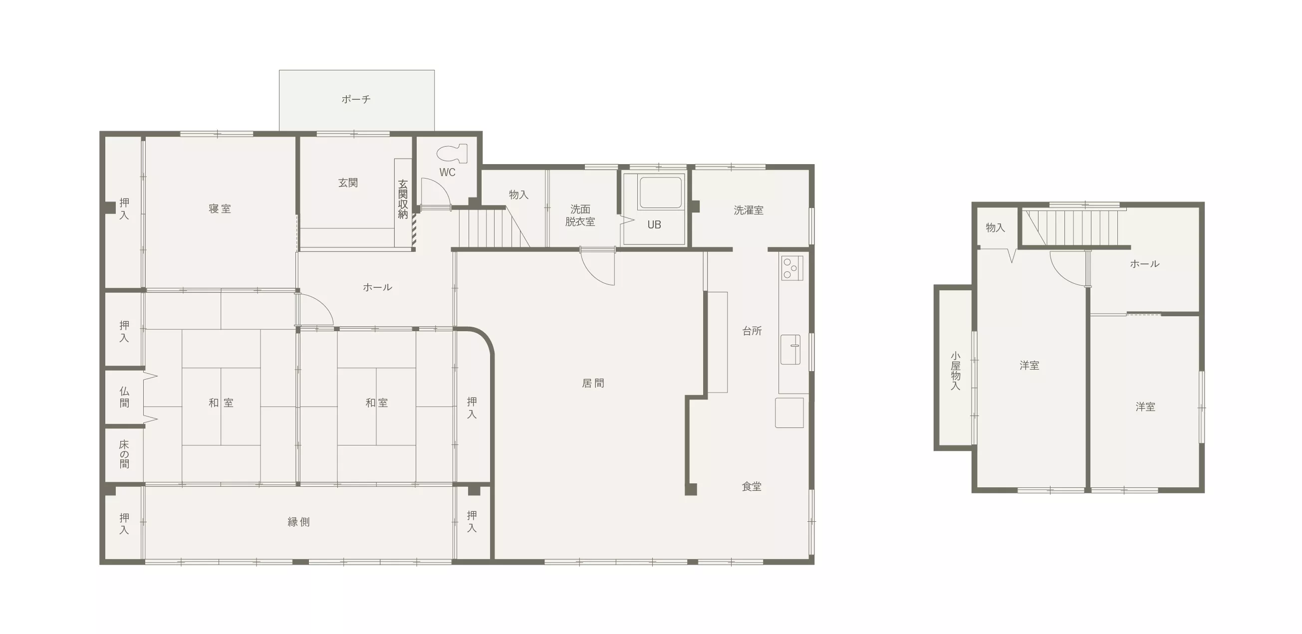 リノベーション前の間取り図"