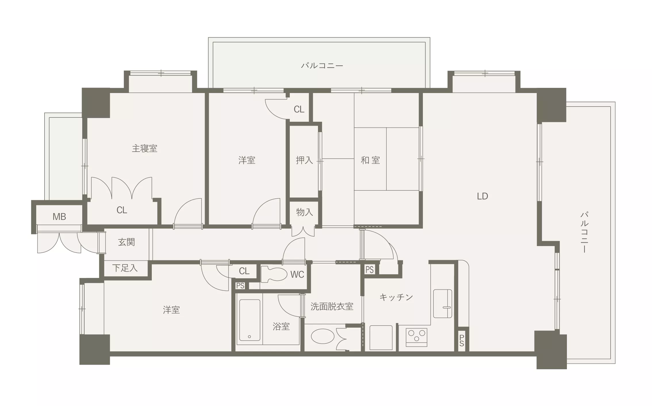 リノベーション事例before間取り図