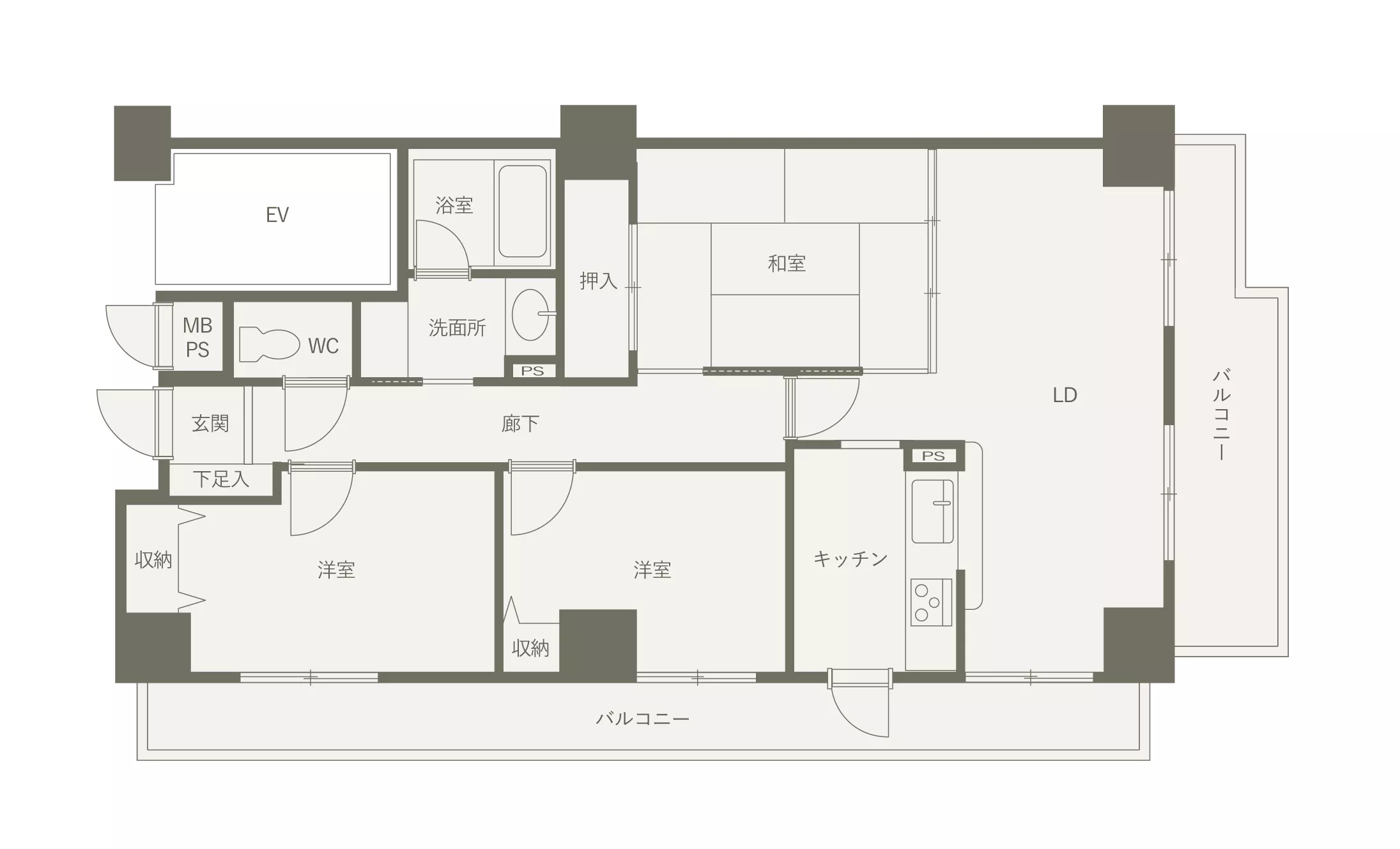 リノベーション事例before間取り図
