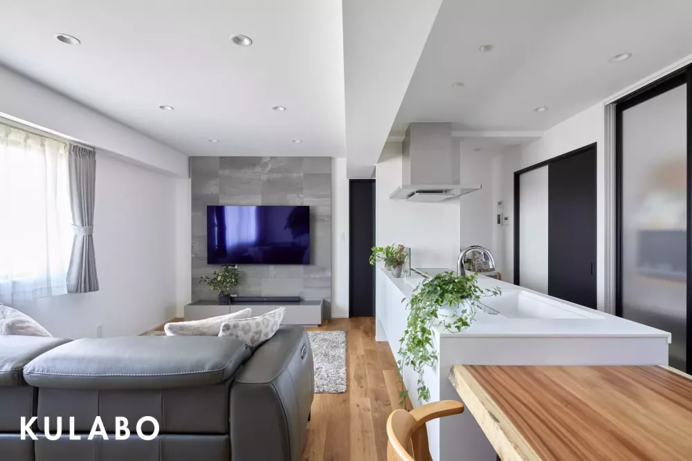 エコカラットをリビングに施工した愛知県名古屋市のリノベーション事例"