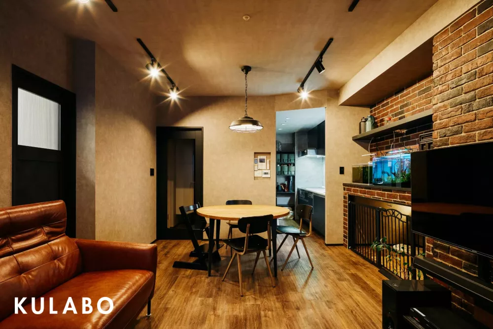 空間を立体的に活用したインダストリアルな隠れ家リノベ