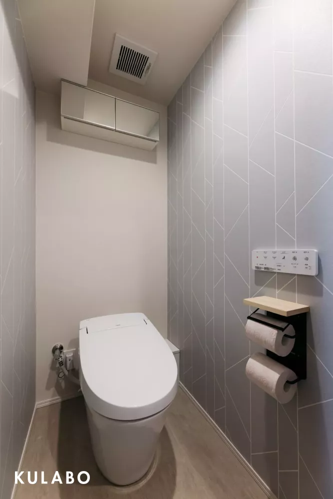 アクセントクロスを施工したリノベーション事例"