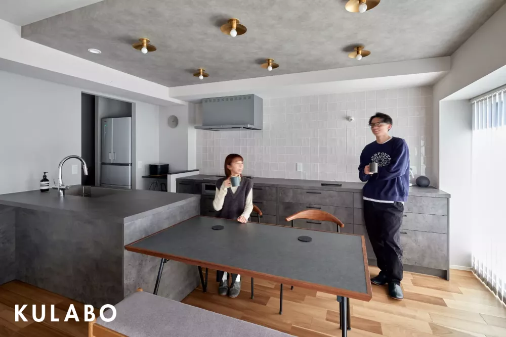 ミニマムな空間に洗練さを～点在する素材たち～