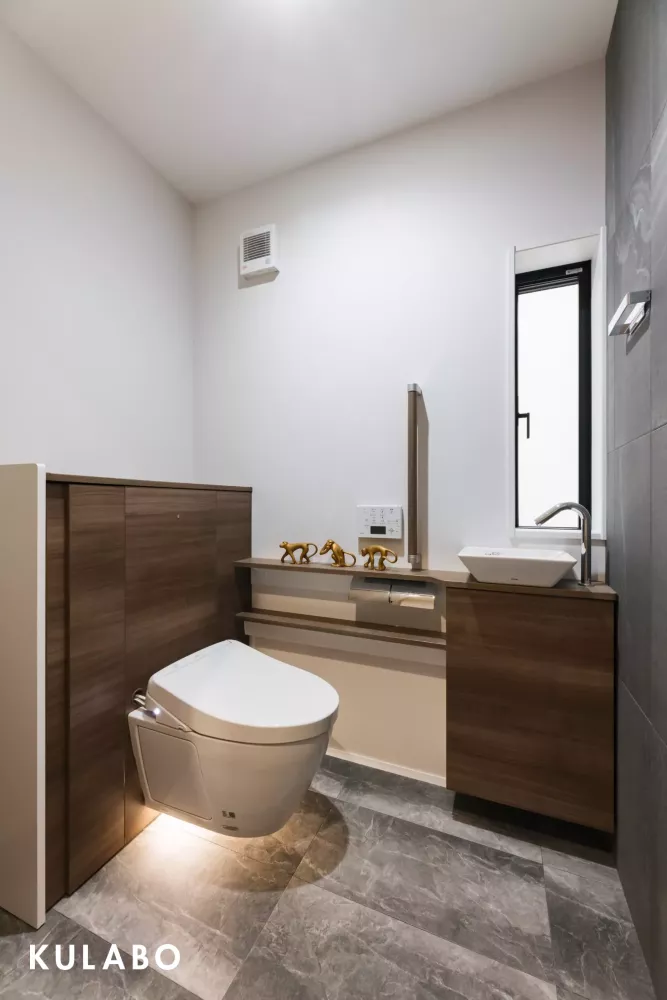 おしゃれなトイレリノベーションの施工事例