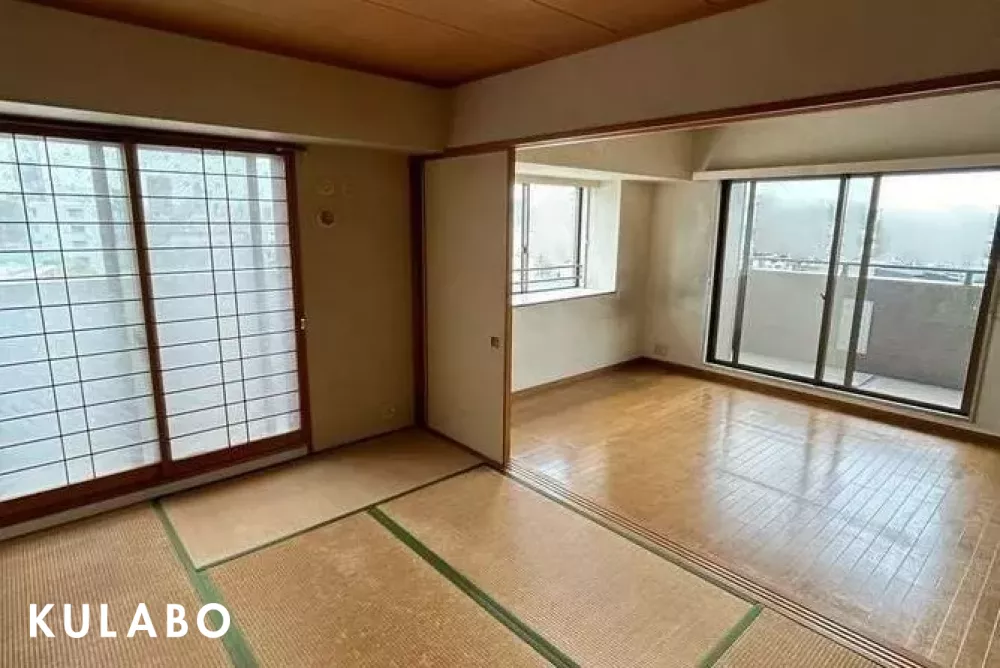 和室を取り込んでLDKを広げた事例の画像