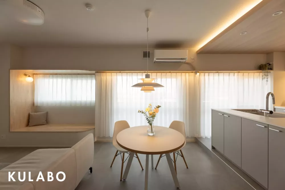 透け感のある光と陰影が織りなす上質空間