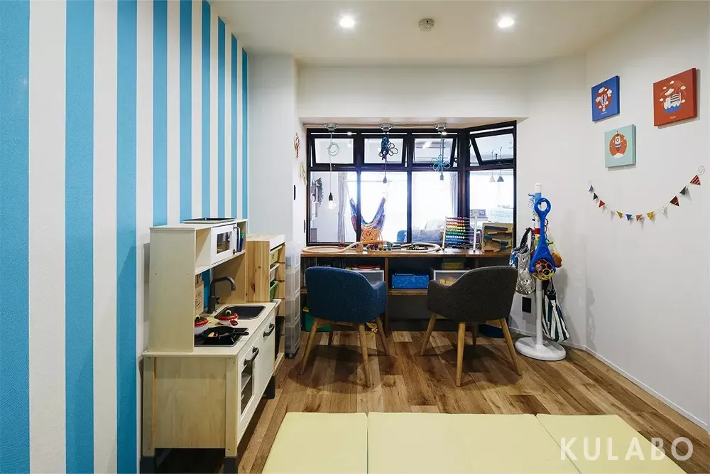 アクセントクロスを施工したリノベーション事例"