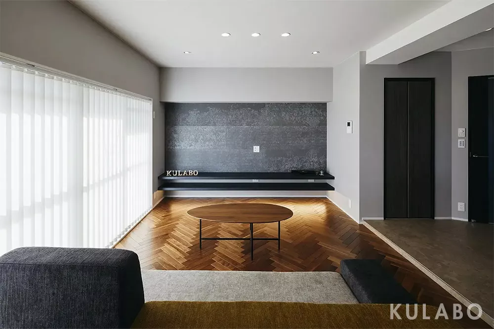 ホテルライクなリビングのリノベーション事例"