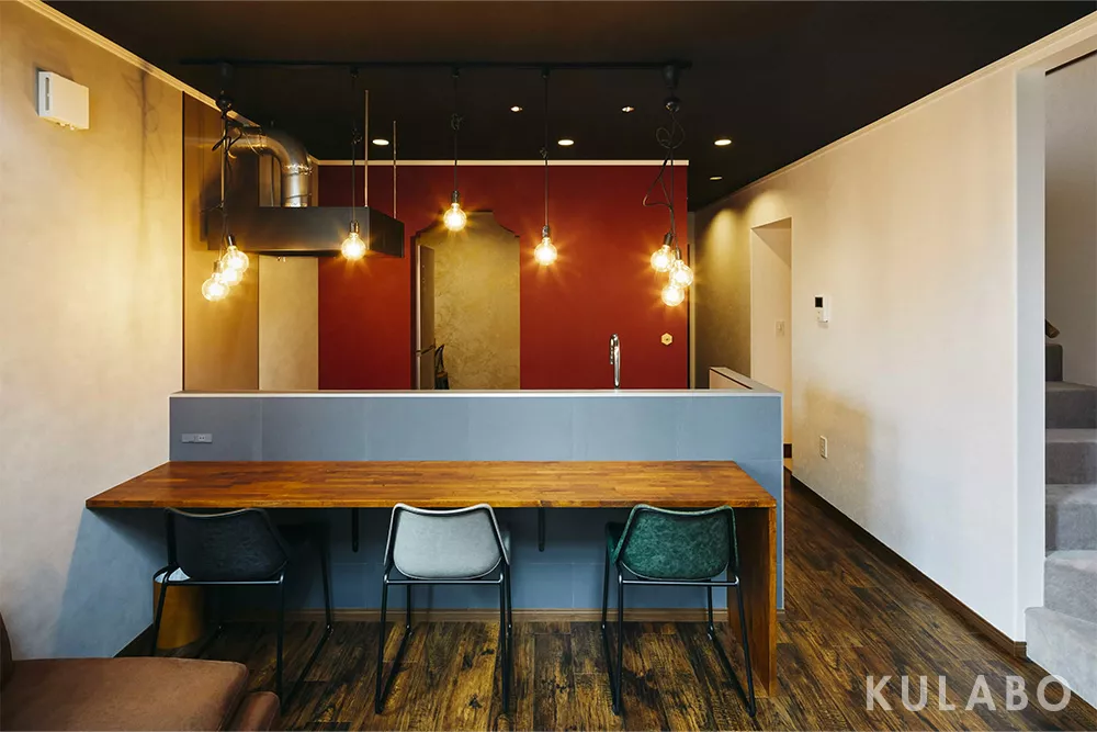 アクセントクロスを施工したリノベーション事例"