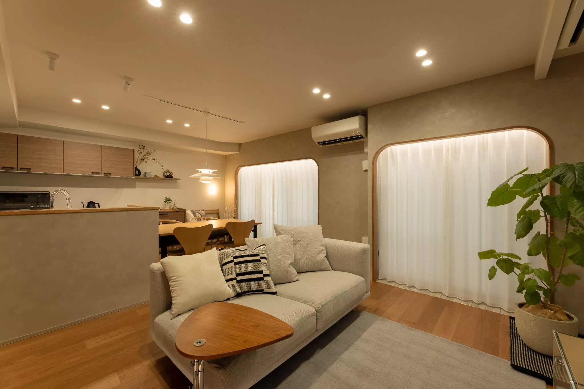 円い風景に心のこわばりを預けて